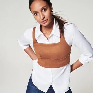 Spanx Faux Suede Crop Top